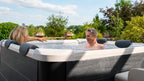 MSpa Oslo Frame Hot Tub 6 Person Spa w/ Hydro Jets, 140 Air Jets, LED Lighting, App Control