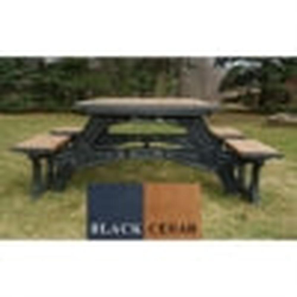 Polly Products 8-Foot Rectangular Wheelchair Accessible Recycled Plastic Picnic Table