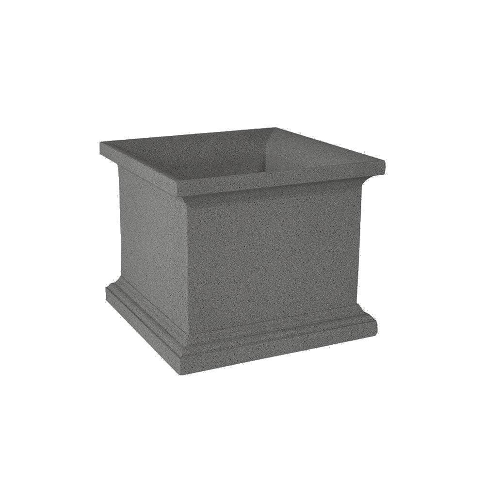 WS440 Square Concrete Planter — Acid Wash — A26 Charcoal — digitally rendered color preview