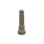 WS6127 Decorative Concrete Bollard — Weatherstone — W20 White — digitally rendered color preview