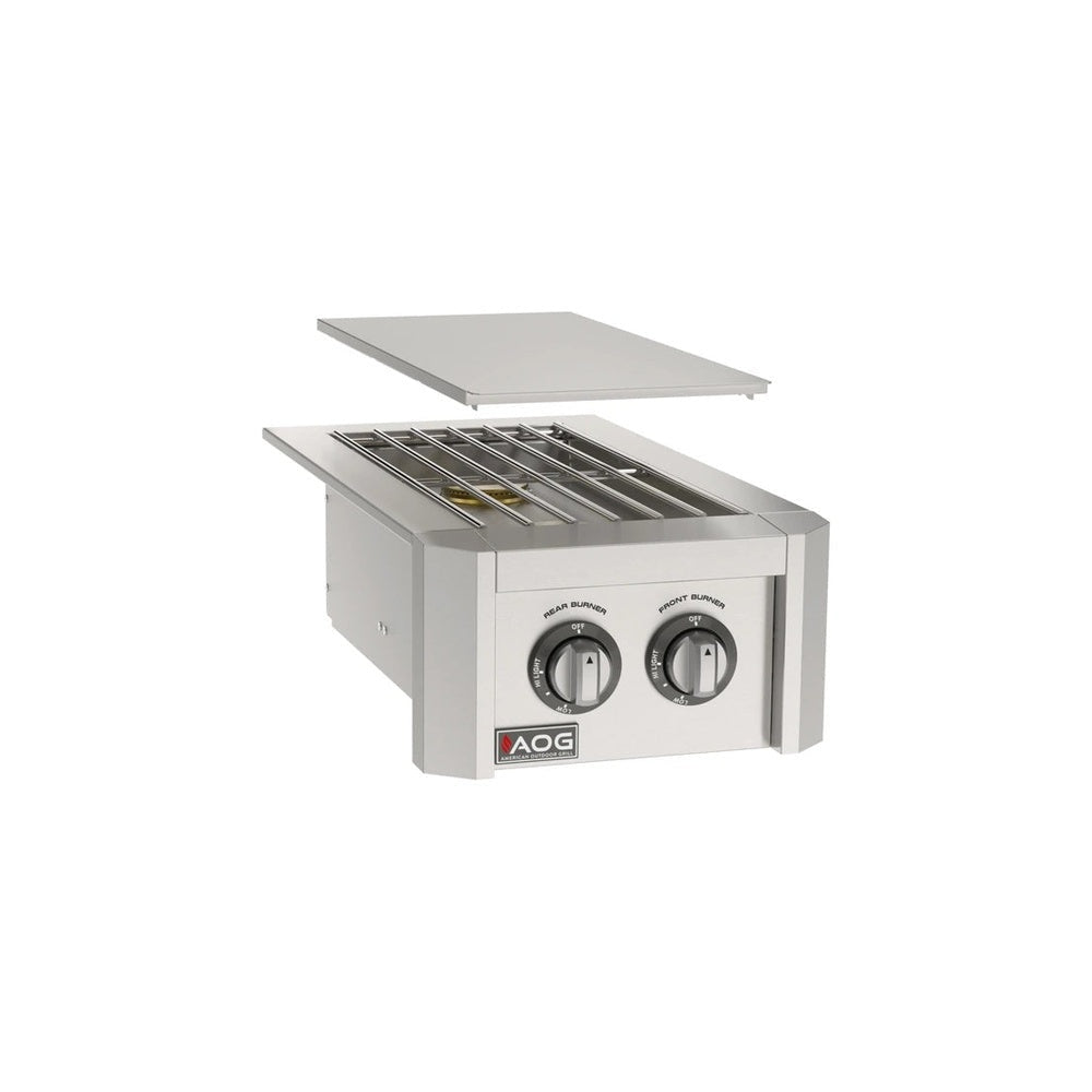 AOG Double Side Burner T Series - official American Outdoor Grill image | normalized white 1000x1000 | key:4c2efec053019dc25c1f | trimmed outer whitespace | white 1000x1000 | key:021fafc4c8969e51fd4e