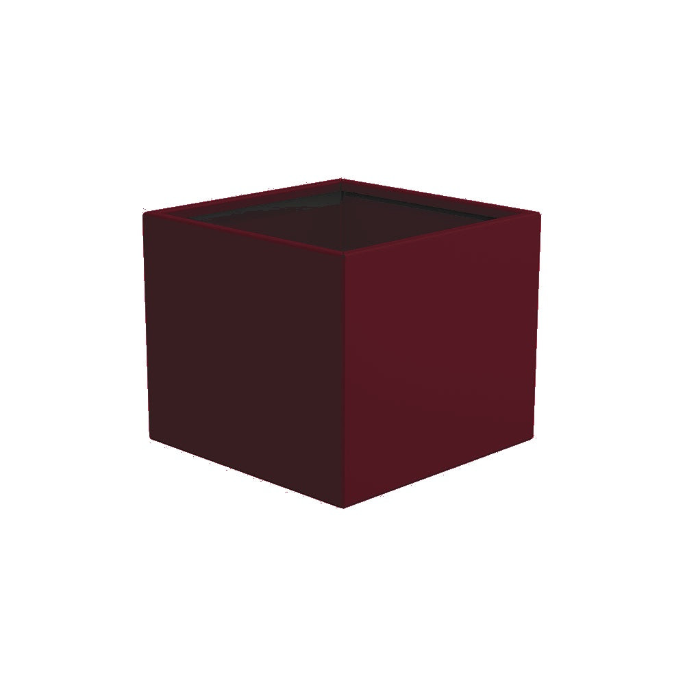 WS506 Aluminum Square Planter — Metal Powder Coat — S43 Fireweed — digitally rendered color preview