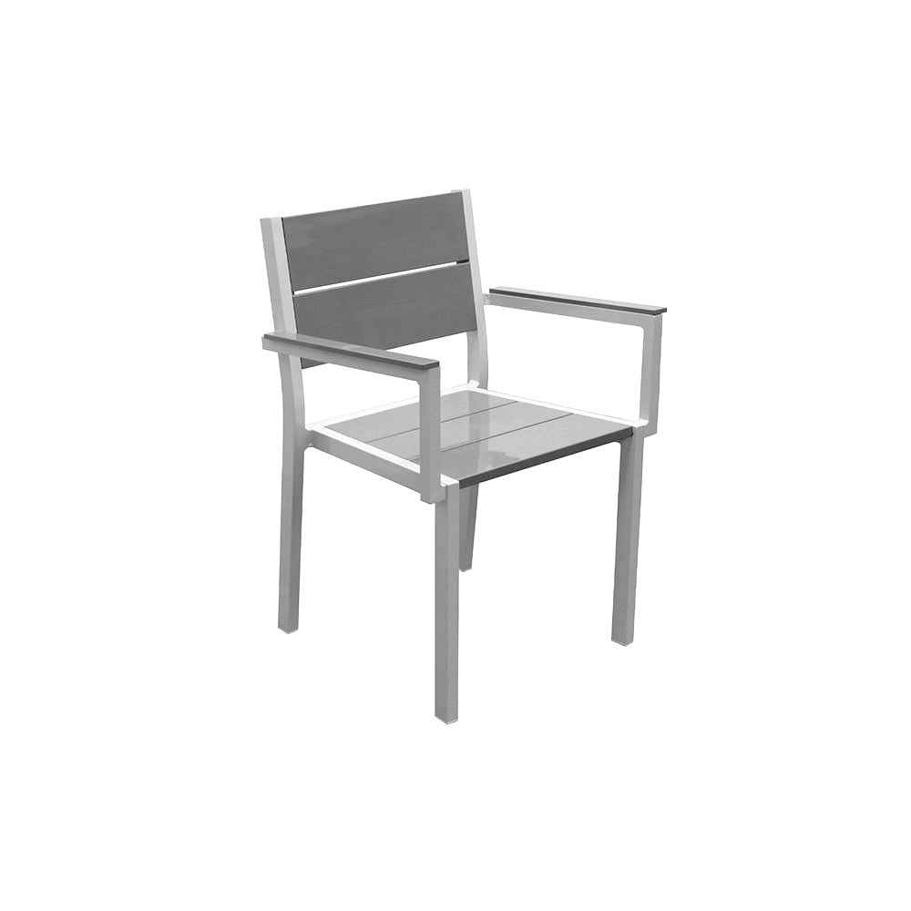 2310 Urban Dining Chair — Metal Powder Coat — 72 Aluminum — digitally rendered color preview