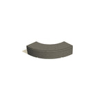 ZB.PR.03 Parlement Large Curved Concrete Bench — Acid Wash — A20 White — digitally rendered color preview