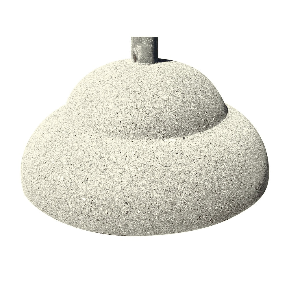TF3300 Concrete Umbrella Stand — Weatherstone — W30 Star — digitally rendered color preview