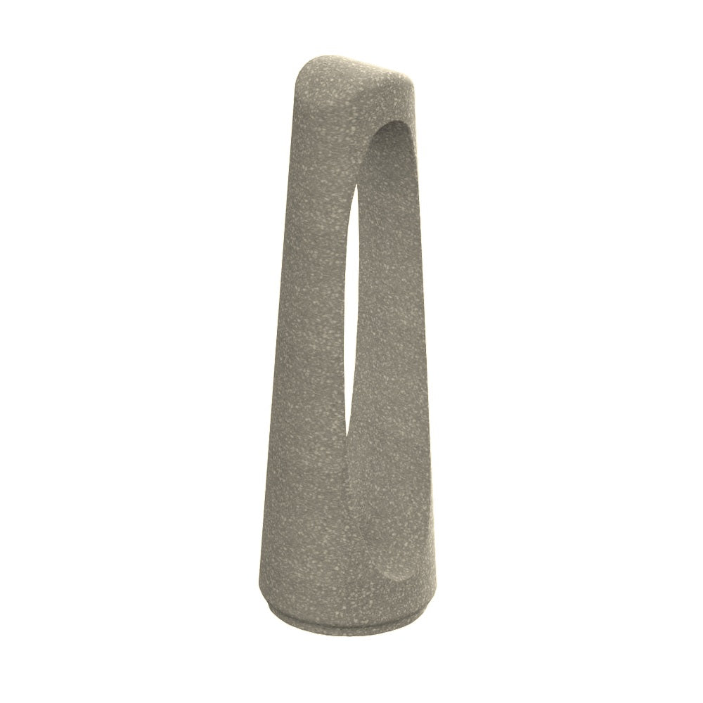 ZB.RO.02 Concrete High Bollard — Acid Wash — A20 White — digitally rendered color preview