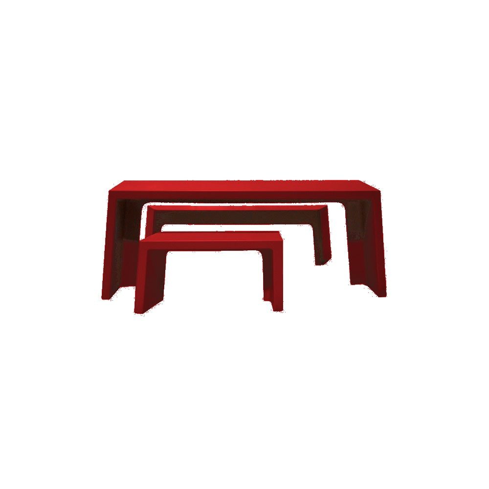 TF3195 Free-Standing 2 Bench Concrete ADA Compliant Table Set — Premium Acid Wash Stain — SM2900 Red — digitally rendered color preview
