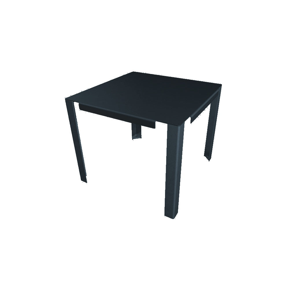 WS213 Steel Dining Table — Metal Powder Coat — 126 Charcoal — digitally rendered color preview