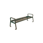 MF2202 Flat Steel Bench — Metal Powder Coat — S44 Putty — digitally rendered color preview