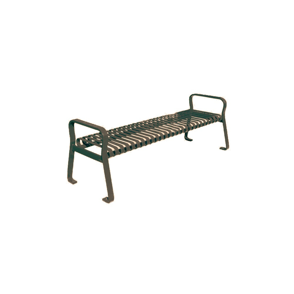 MF2202 Flat Steel Bench — Metal Powder Coat — S44 Putty — digitally rendered color preview