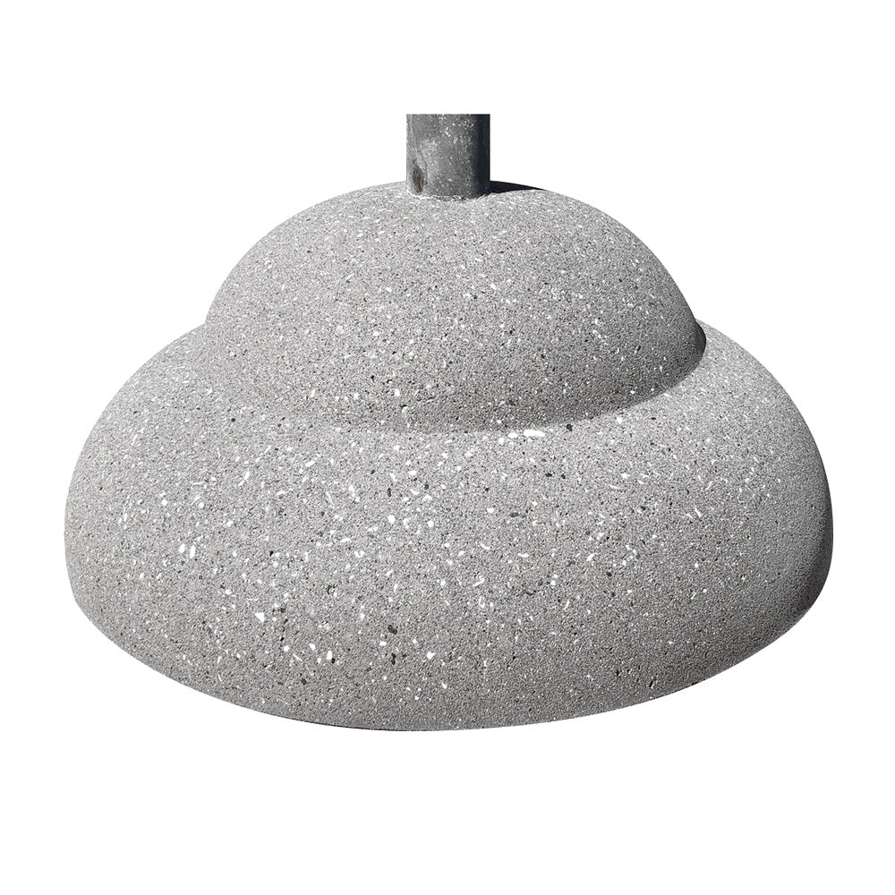 TF3300 Concrete Umbrella Stand — Weatherstone — W33 Misty Gray — digitally rendered color preview