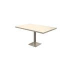 Spectrum Dining Table Series — Premium Ground & Polished — G20 White — digitally rendered color preview