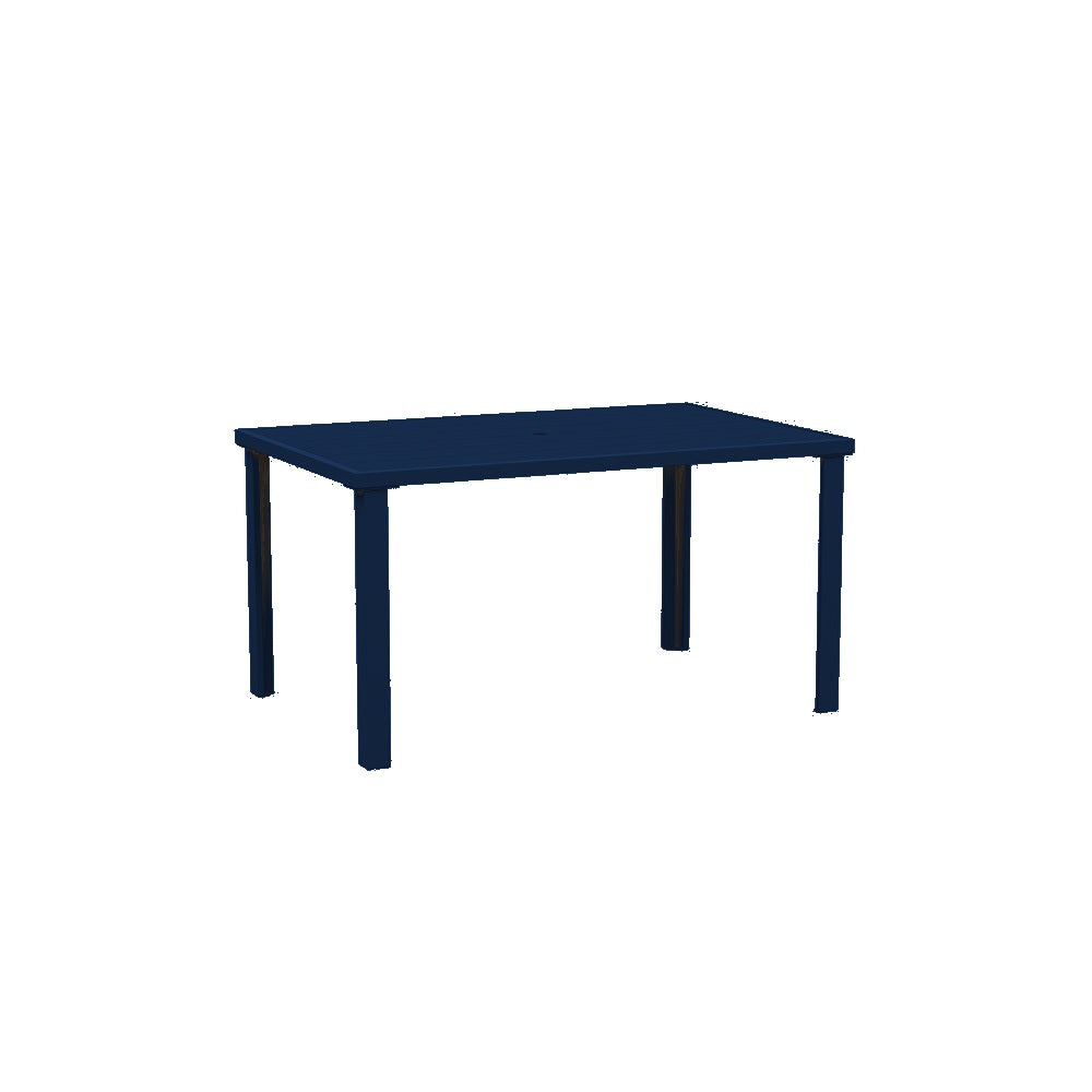 Lorna Dining Table Series — Metal Powder Coat — S48 Cobalt Blue — digitally rendered color preview