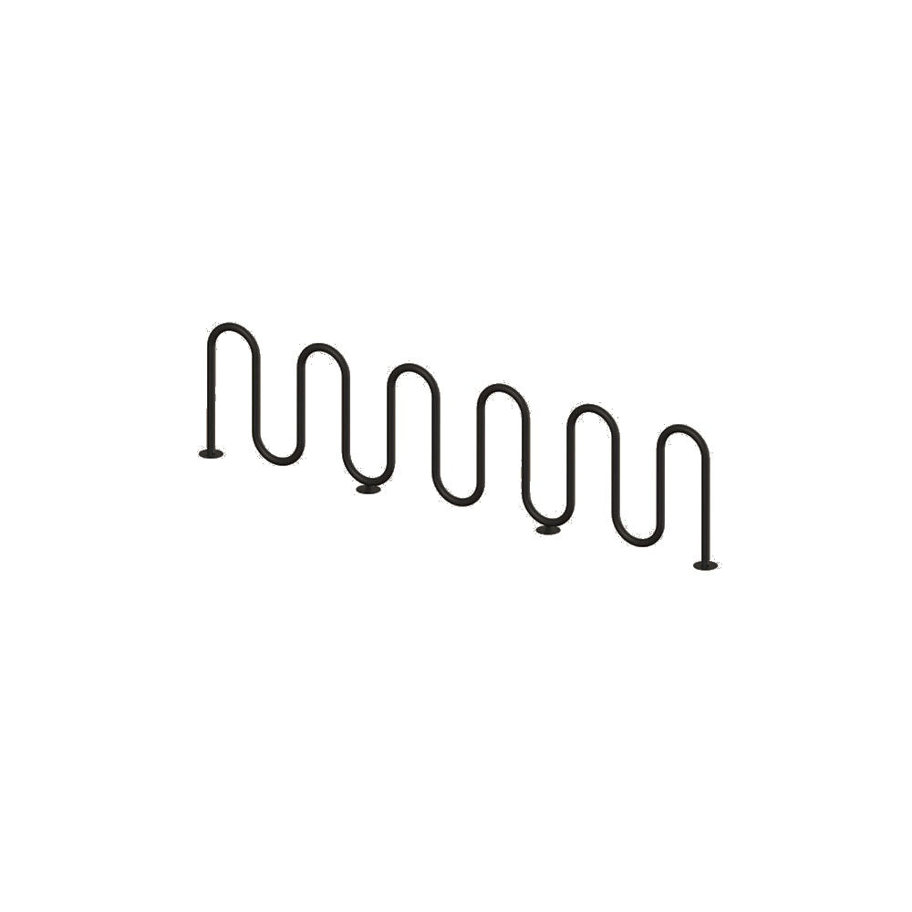 MF9030 Surface Mount 11 Loop Bike Rack — Metal Powder Coat — 84 Beige — digitally rendered color preview