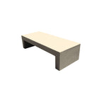 TF5021 Concrete Bench — Weatherstone — W20 White — digitally rendered color preview
