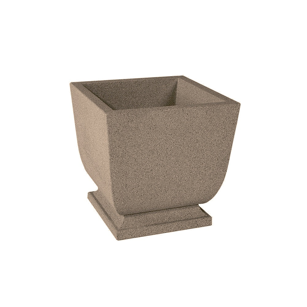 WS450 Square Concrete Planter — Acid Wash — A21 Buff — digitally rendered color preview
