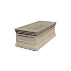 TF4176 Colonial Rectangular Concrete Planter — Weatherstone — W20 White — digitally rendered color preview