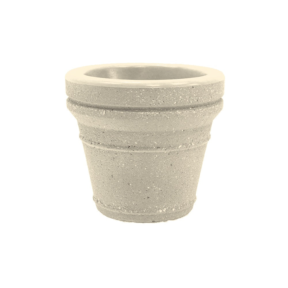 TF4043 Terrene Concrete Planter — Acid Wash — A20 White — digitally rendered color preview