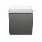 Whistler 34-Inch 4-Burner Gas Grill Island with Sink & Rotisserie Kit