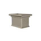 TF4192 Rectangular Concrete Planter — Weatherstone — W20 White — digitally rendered color preview