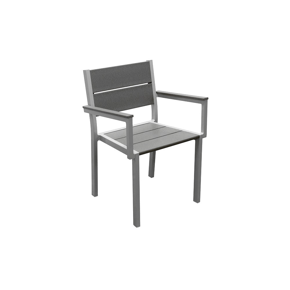2309 Lorna Dining Chair — Metal Powder Coat — 72 Aluminum — digitally rendered color preview