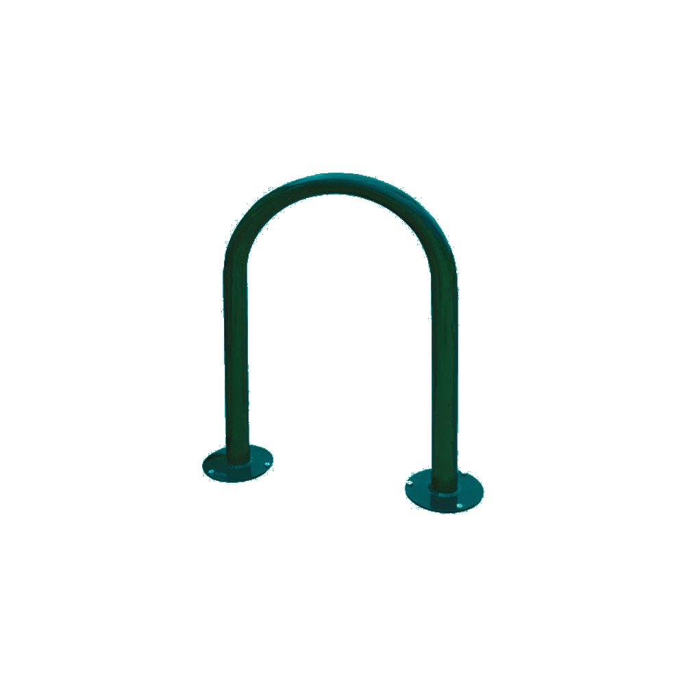 MF9006 Surface Mount U Style Bike Rack — Metal Powder Coat — S8 Teal — digitally rendered color preview