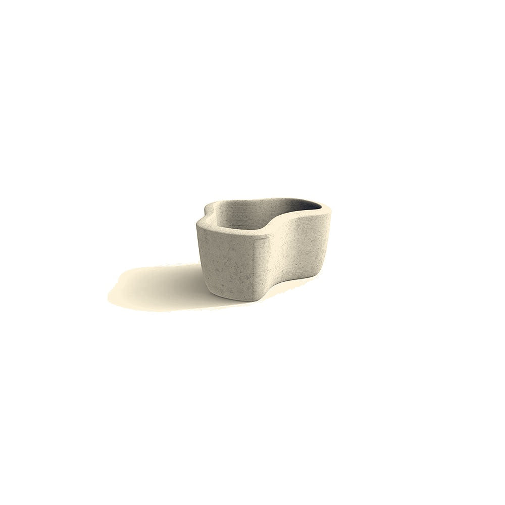ZB.FI.05 Small Fiord Planter — Acid Wash — A20 White — digitally rendered color preview