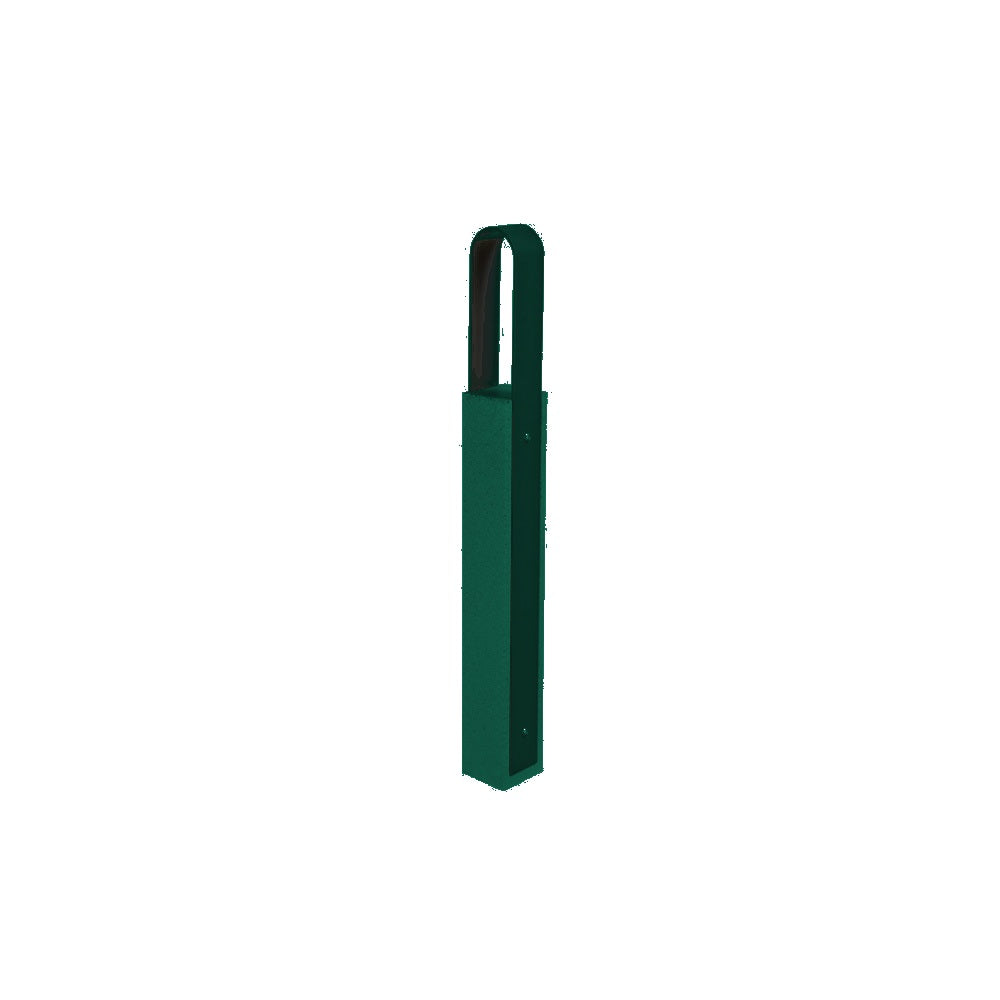 DF6520 Collaboration Vault Bike Bollard - Tall/Rounded — Metal Powder Coat — S29 Green — digitally rendered color preview