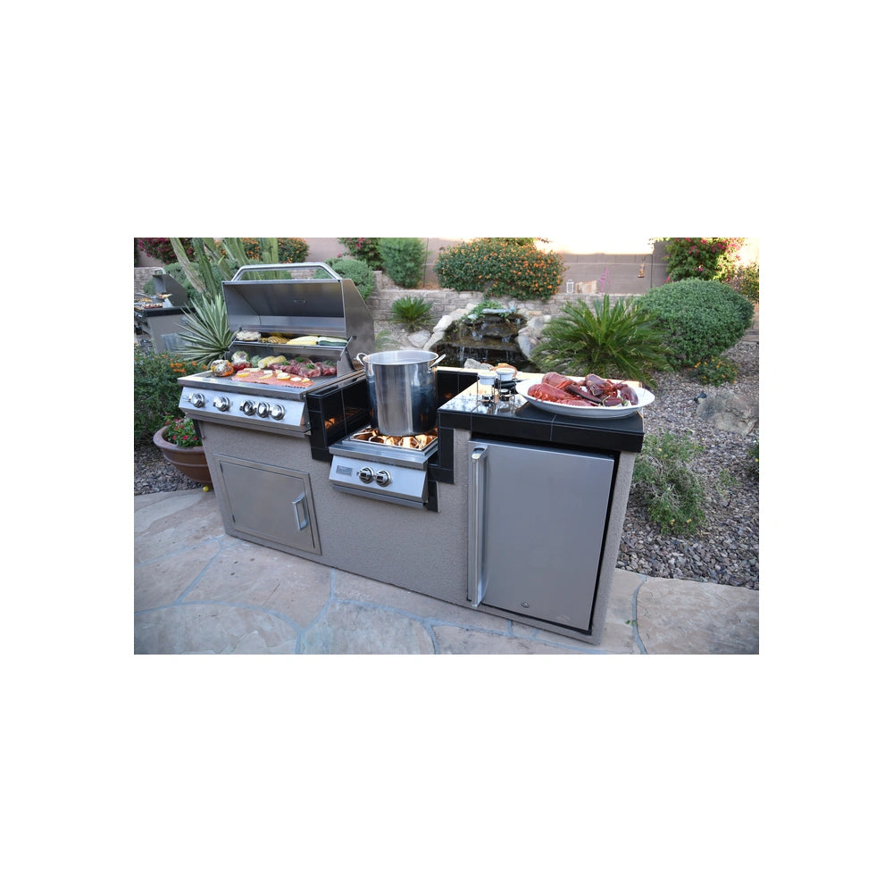Power Burner 4 Burner 32 inch Built-In Barbeque Grill Island Kitchen Package