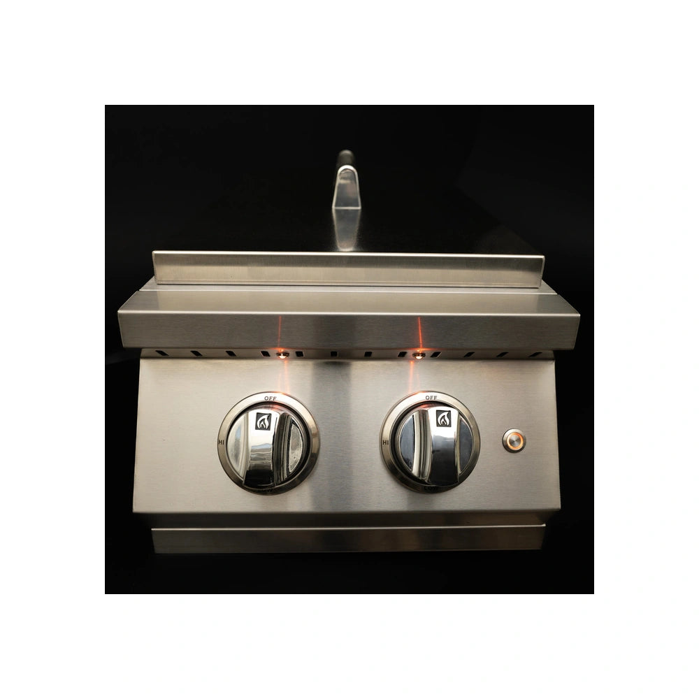 KoKoMo Grills Professional Double Side Burner with removable cover