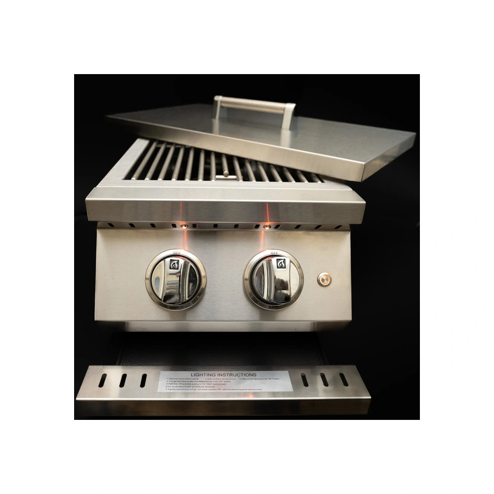 KoKoMo Grills Professional Double Side Burner with removable cover
