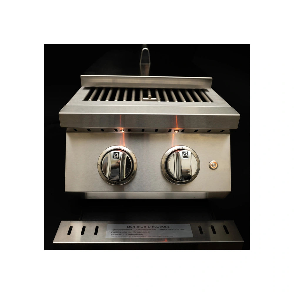 KoKoMo Grills Professional Double Side Burner with removable cover