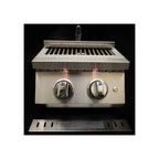 KoKoMo Grills Professional Double Side Burner with removable cover