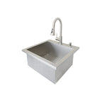 Built-In 20x20 Outdoor Bar Sink