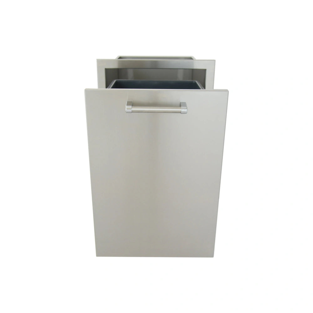 Outdoor Kitchen Stainless Steel Dual Trash/Propane Pull-Out
