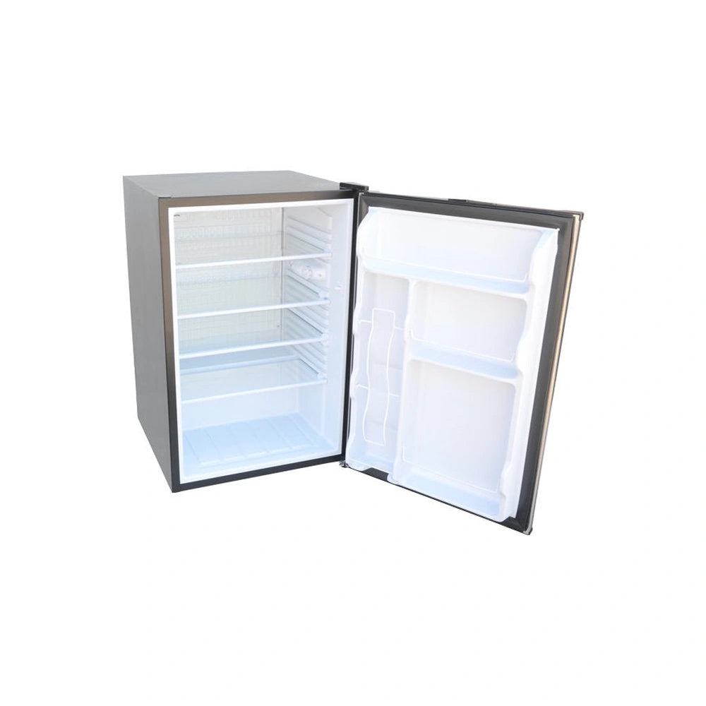 Built-In Outdoor Kitchen Refrigerator with Temp Control Soda Rack and Lights