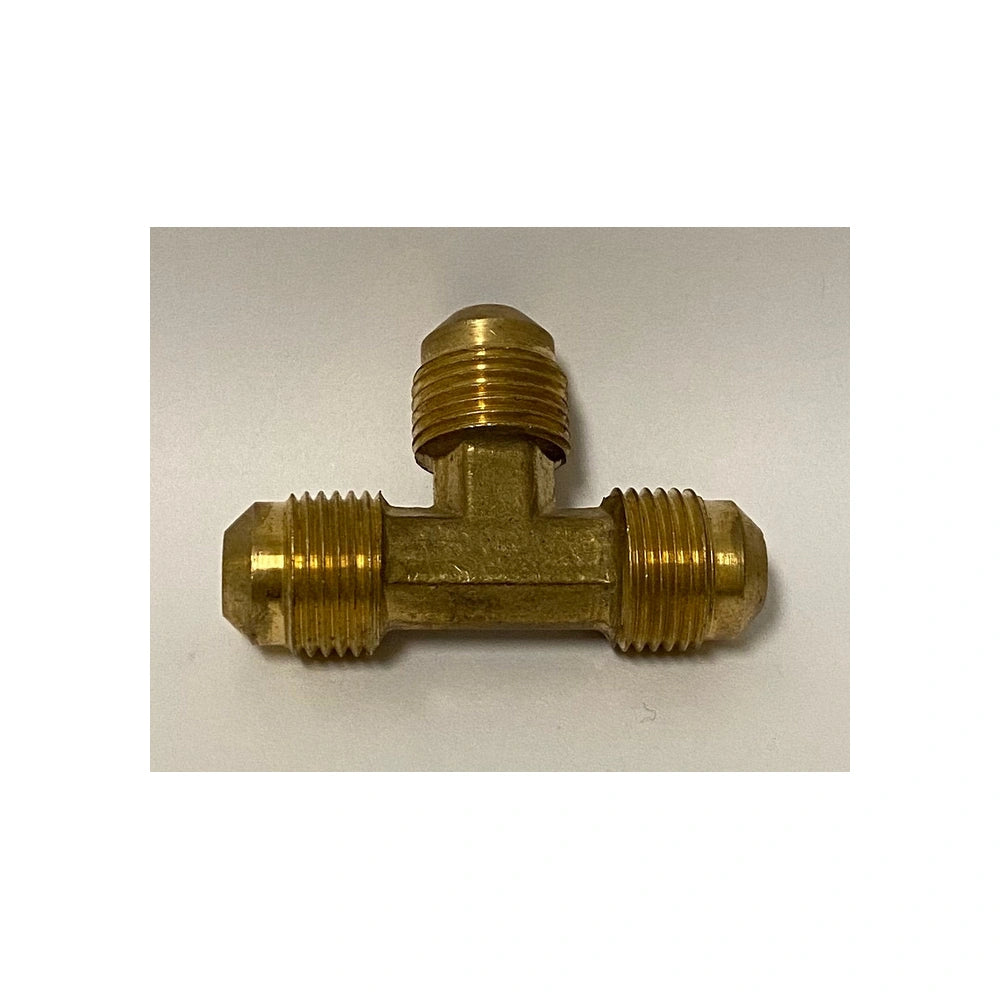 3/8 Inch Flare Fitting Tee 3 Way Hook up BBQ Grill + Side Burner Hook ups