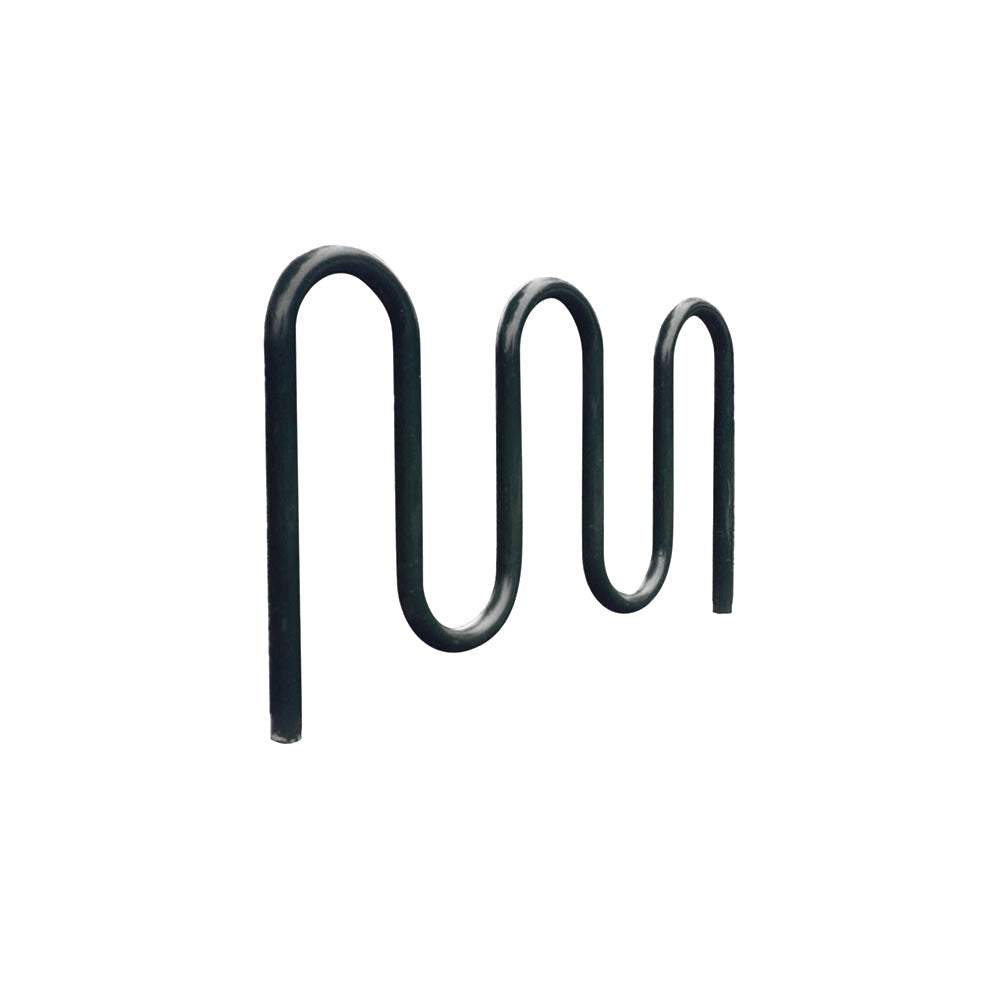 MF9012 Inground Mount 5 Loop Bike Rack — Metal Powder Coat — 72 Aluminum — digitally rendered color preview