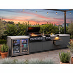 Whistler 164 x 28-Inch 4-Burner Gas Grill Island - Black Stainless Steel