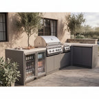 Whistler 132 x 61-Inch 4-Burner Gas Grill Island - Stainless Steel