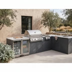Whistler 132 x 92-Inch 4-Burner Gas Grill Island - Stainless Steel