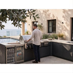 Whistler 140 x 92-Inch 5-Burner Gas Grill Island - Stainless Steel
