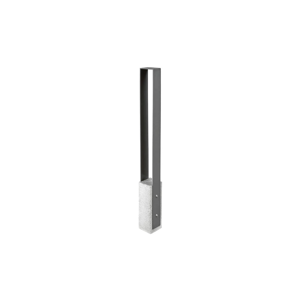 DF6525 Collaboration Vault Bike Bollard - Short/Square — Acid Wash — A31 Fog — digitally rendered color preview