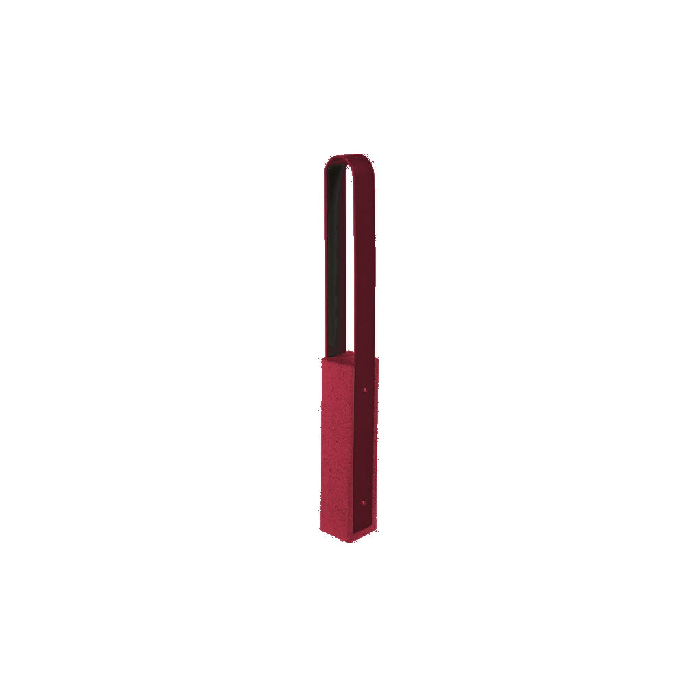 DF6515 Collaboration Vault Bike Bollard - Medium/Rounded — Metal Powder Coat — S43 Fireweed — digitally rendered color preview