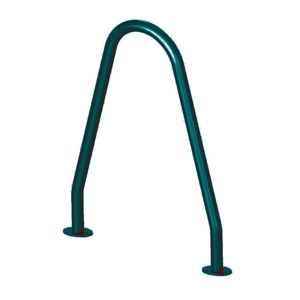 MF9026 Surface Mount Bola Bike Rack — Metal Powder Coat — S8 Teal — digitally rendered color preview