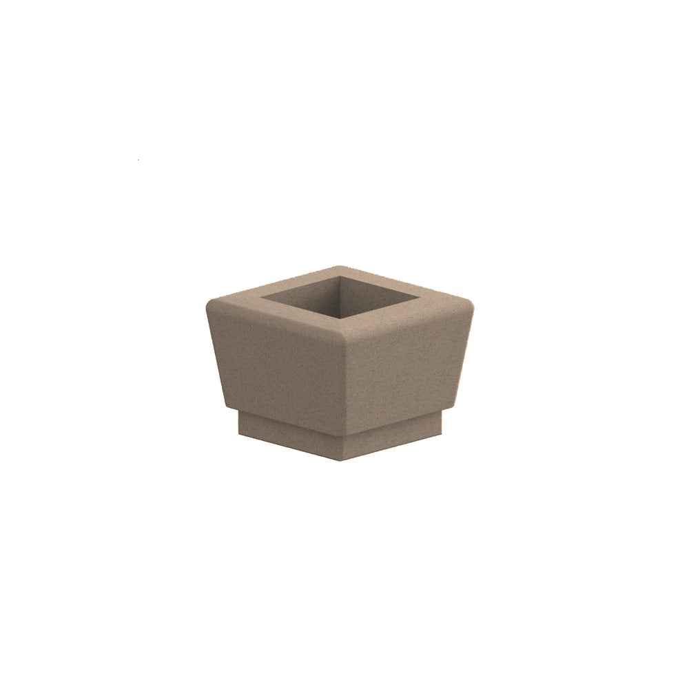 WS9126 Our Town Single Square Planter — Acid Wash — A21 Buff — digitally rendered color preview