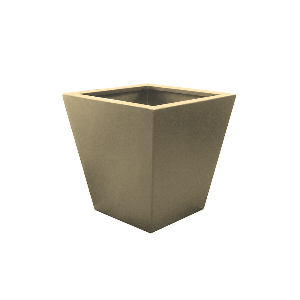 WS500 Executive Series Tapered Aluminum Planter — Metal Powder Coat — 7 Sand — digitally rendered color preview