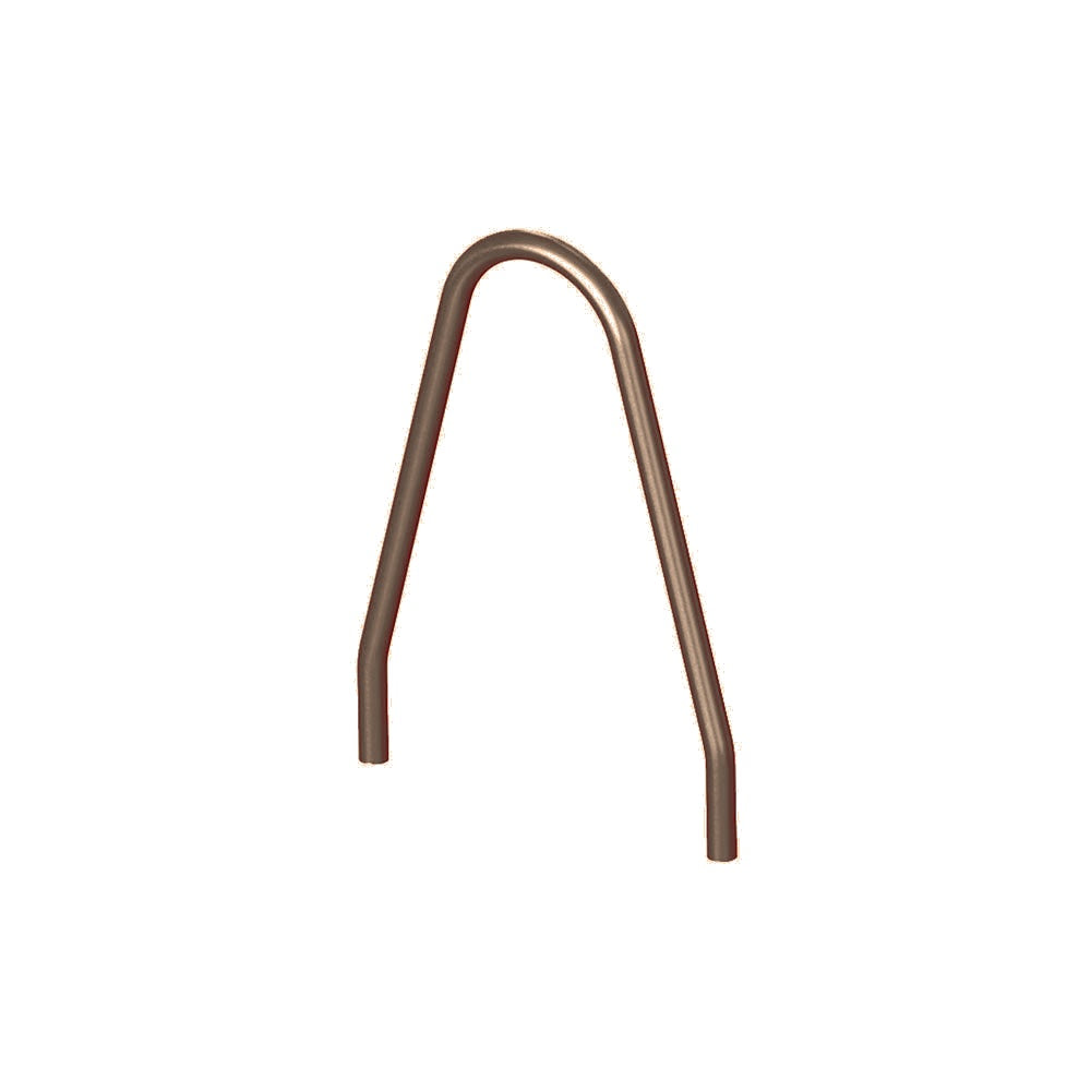 MF9021 Inground Mount Bola Metal Bike Rack — Metal Powder Coat — S44 Putty — digitally rendered color preview