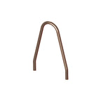 MF9021 Inground Mount Bola Metal Bike Rack — Metal Powder Coat — S44 Putty — digitally rendered color preview