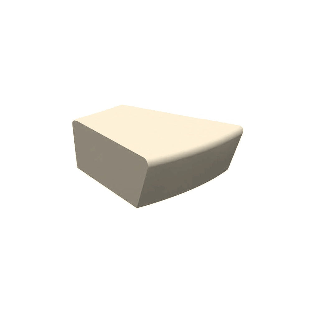 ZB.CE.15 Concrete Bench — Weatherstone — W20 White — digitally rendered color preview